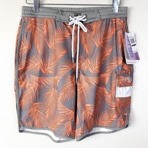 Reel Life Silver Filigree Print Board Shorts Size M